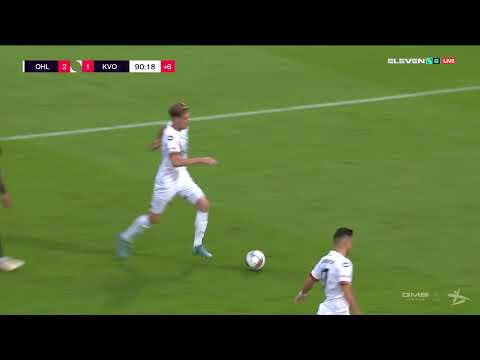 GOAL!  Mathieu Maertens maakt de 2 - 1 tegen KV Oostende