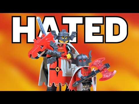YouTube thumbnail: The Most HATED LEGO Castle Theme: Fright Knights! (1997-1998)