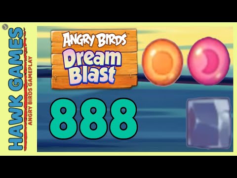 Angry Birds Dream Blast Level 888 - Walkthrough, No Boosters