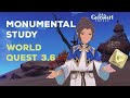Monumental Study || Complete Sosi's commission || World quest || Genshin Impact 3.6