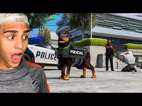 O CHOP ENTROU PRA POLÍCIA NO GTA 5