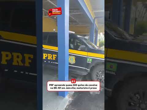 PRF apreende quase 500 quilos de cocaína na BR-101 em Joinville; motorista é preso