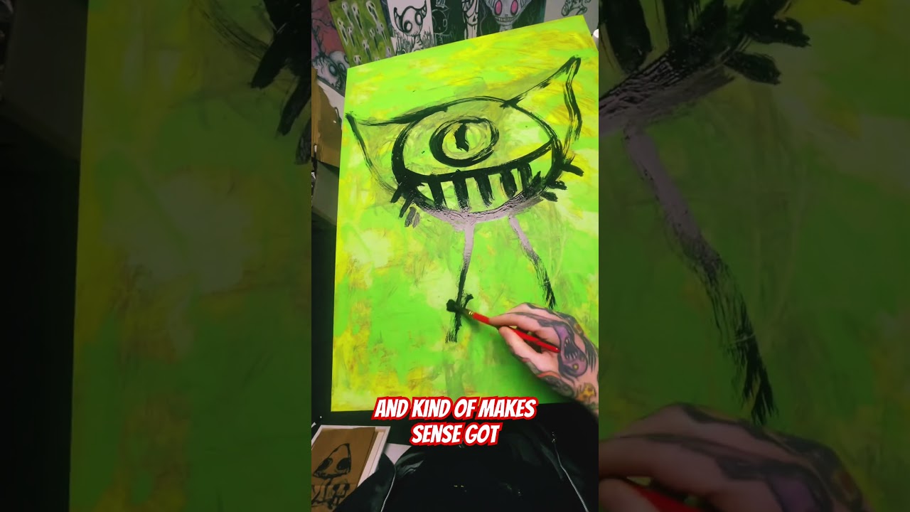 Massive painting of Cheshire Cat #cheshirecat #alice #kittycat #catlover #paintingtutorial