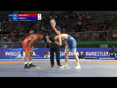 TABALDIEV Z. (KGZ) VS FORREST J. (USA) | FS 55KG | CADET WORLD WRESTLING CHAMPIONSHIP ROMA 2022 |