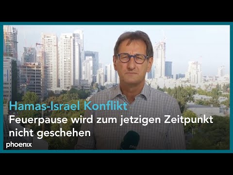 Luc Walpot (ZDF-Korrespondent) aus Tel Aviv u.a. zur Lage im Gazastreifen am 02.11.23