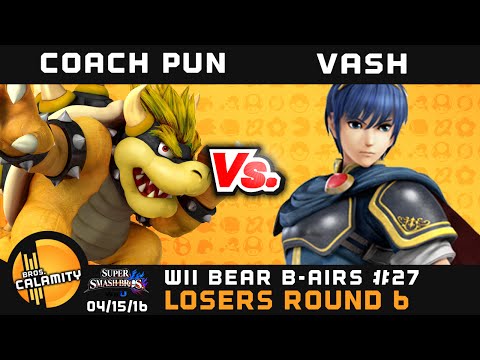 WBB #27 | BC Coach Pun (Bowser) vs Vash (Marth) - Losers Round 6 - Sm4sh Singles