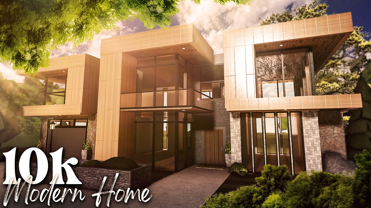 BLOXBURG: 10k Modern House | Roblox Speedbuild | Housebuild