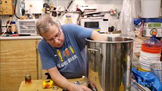 Installing a Water Heater Element Into a New Brewing Kettle