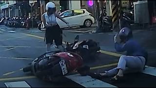 【車禍影片】我是不是不該停下來（2024.08.23 新北市中和區福祥路