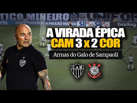 Atlético-MG 3 x 2 Corinthians - Virada Épica do Galo (Análise Tática)
