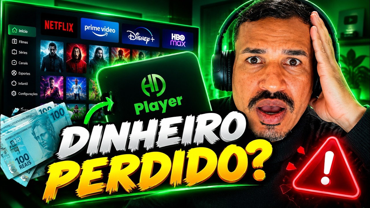 COMPREI JOGUEI DINHEIRO FORA? HD PLAYER - COMO FUNCIONA? COMO É VALE A PENA?