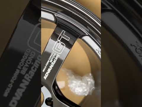 New Advan GT Beyond in Titanium Black size 20x12 +20mm for R35 GTR.
