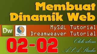 preview picture of video 'Dreamweaver Tutorial - Dinamik Website - 02 - Database - 02 - Insert Data Table Database'