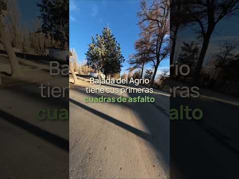 Bajada del Agrio suma sus primeras cuadras de asfalto, espacios públicos renovados e infraestructura