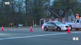 Crash in Chesterfield causes power outage
