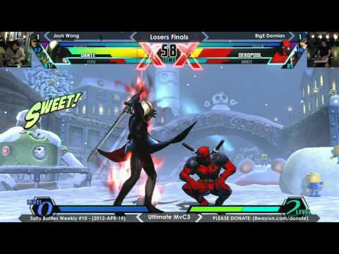 Salty Battles Weekly #10 - UMvC3 LF - Josh Wong VS BigE Damian
