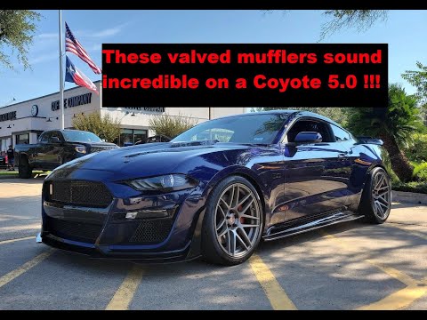 Adding active exhaust to my Mustang. Cold start & rolling sound clips of mufflers sound incredible