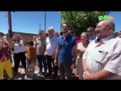 Governador do RS Eduardo Leite visita Crissiumal no Dia do Município