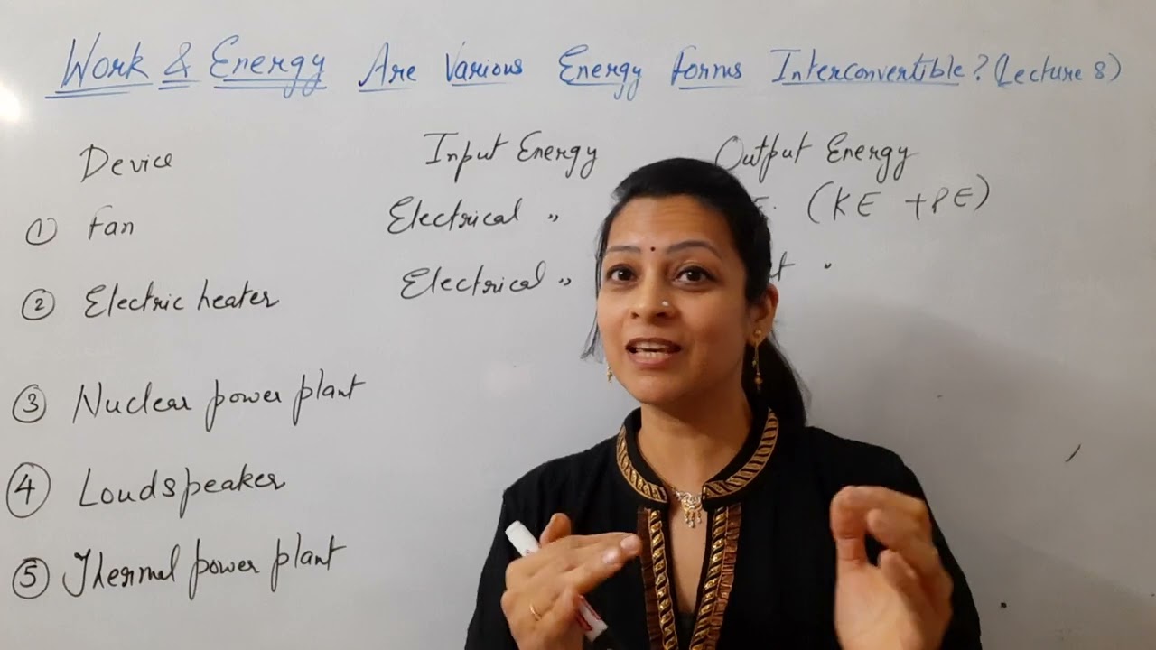 Class 9th Science Physics Work and Energy Lecturre 8 The Various Energy Forms Interconvertible