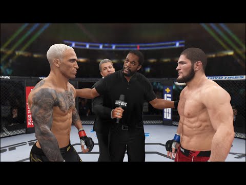 Charles Oliveira vs. Khabib Nurmagomedov - EA Sports UFC 4 - Eagle Fights 🦅