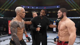 Charles Oliveira vs. Khabib Nurmagomedov - EA Sports UFC 4 - Eagle Fights 🦅