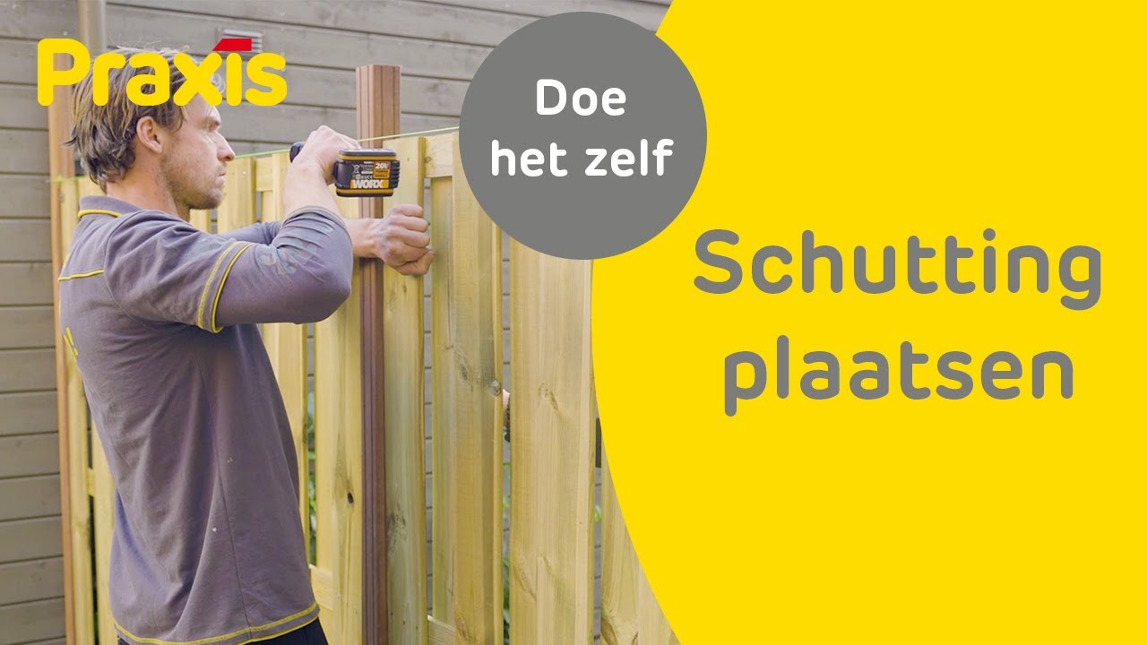 Zelf je schutting plaatsen