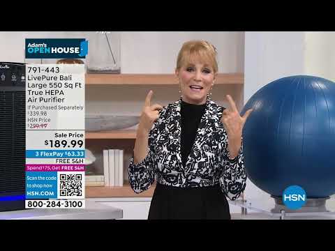 LivePure Bali 550 Sq. Ft. True HEPA Air Purifier w/Exten...