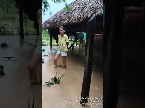 Inundaciones vereda Las Calles de San Luis de Palenque por desbordamiento del río Pauto.