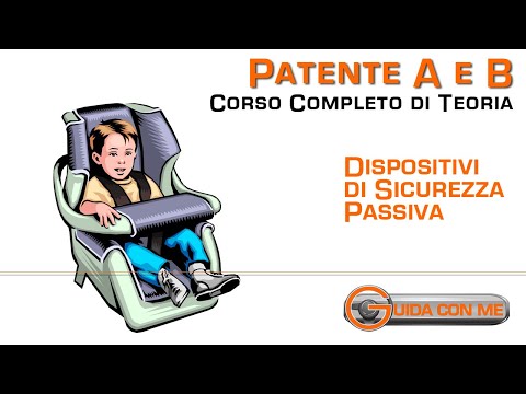 , title : 'Cinture sicurezza, airbag, seggiolini: Dispositivi sicurezza passiva -Teoria patente B'