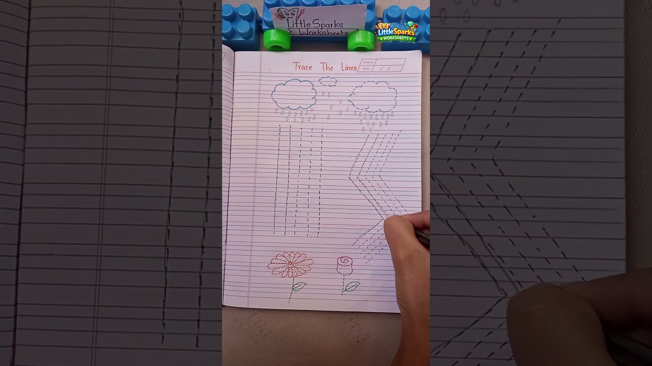 Pre-writing practice made easy! ✍️Trace the lines and improve pencil control 💯