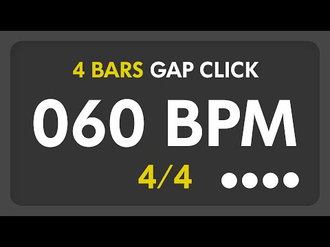 60 BPM - Gap Click - 4 Bars (4/4)