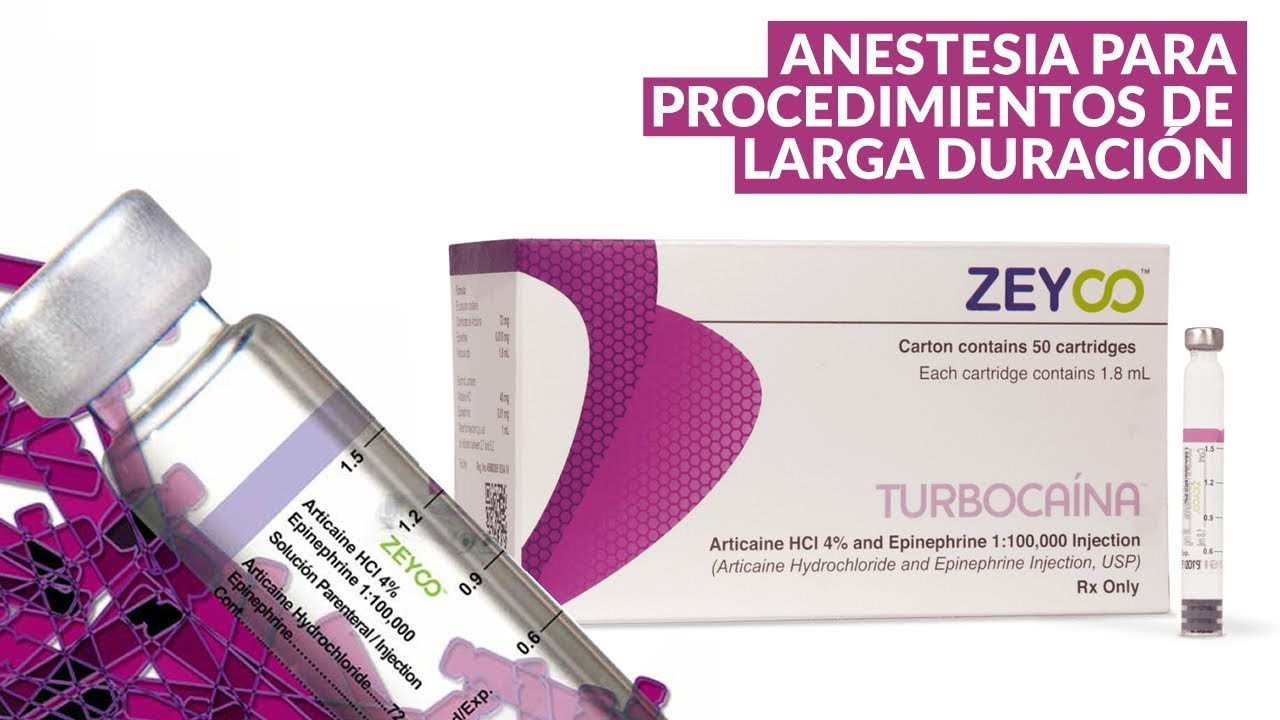 Recomendación Anestesía Turbocaína (Articaína 4% Epinefrina).