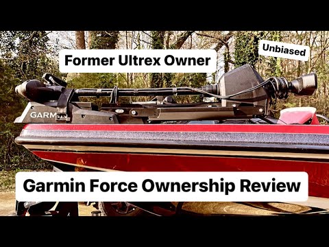 Reviewing the Garmin Force Trolling Motor vs Minn Kota Ultrex #bassfishing #bassboats
