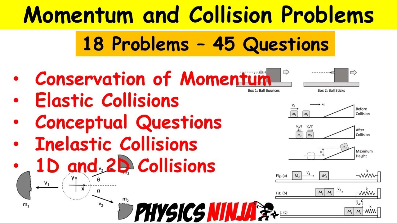 Collisions and Momentum Review Problems
