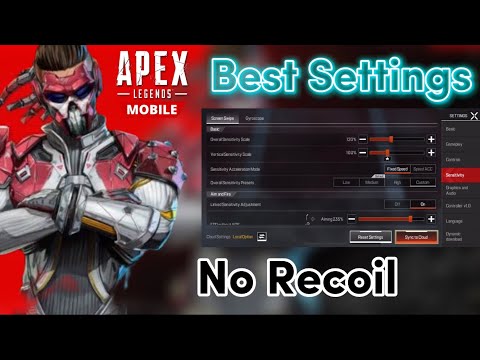Best Sensitivity Settings Apex Legends Mobile Zero Recoil Aim Bot Gyro Pro Settings
