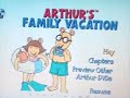 Arthurs Family Vacation Dvd Menu