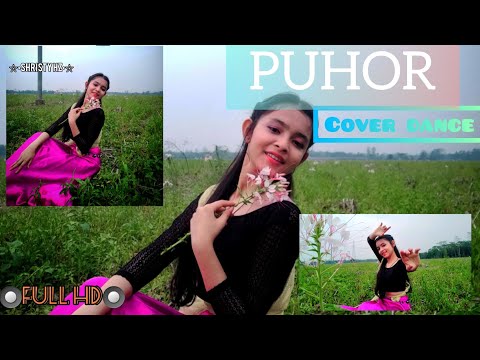 BOZROPAT Music- PUHOR||Dance covered by Shristy Hazarika|| (RAJ×RON)||Assamese mashup song ||