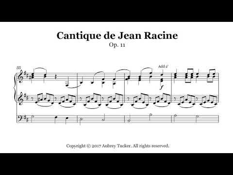 Organ: Cantique de Jean Racine (Op.11) - Gabriel Faure
