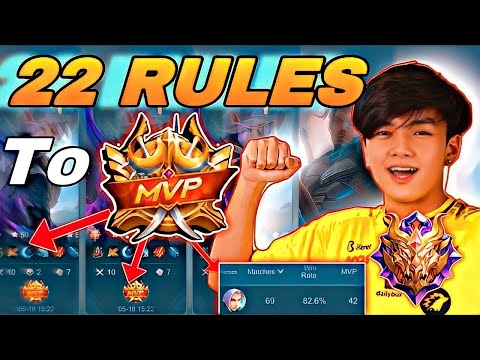 22 RULES TO FULL MVP STRAIGHT IN JUNGLE ! MLBB GUIDE JUNGLE 2023