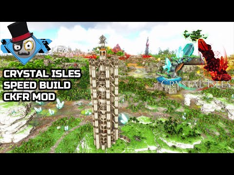 Ark: Survival Evolved - Crystal Isles - Castle build (Speed Build)