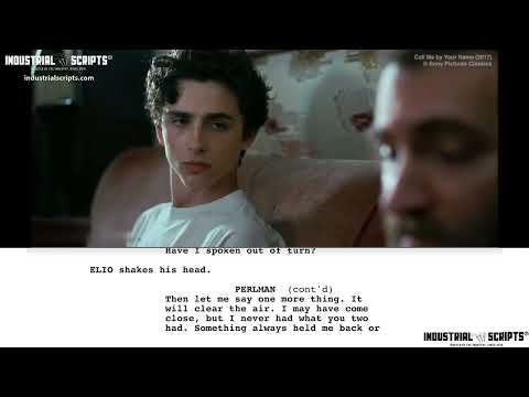 Classic Movie Scenes: CALL ME BY YOUR NAME (2017) // Dad's // Script-to-Screen