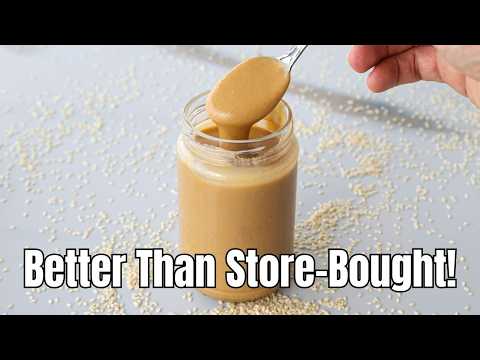 Homemade Tahini Recipe | How to Make Creamy Tahini
