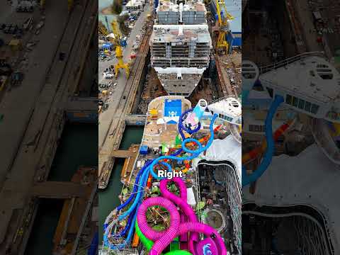 Two of the world’s LARGEST cruise ships under construction back to back in Finland! 🤯👀