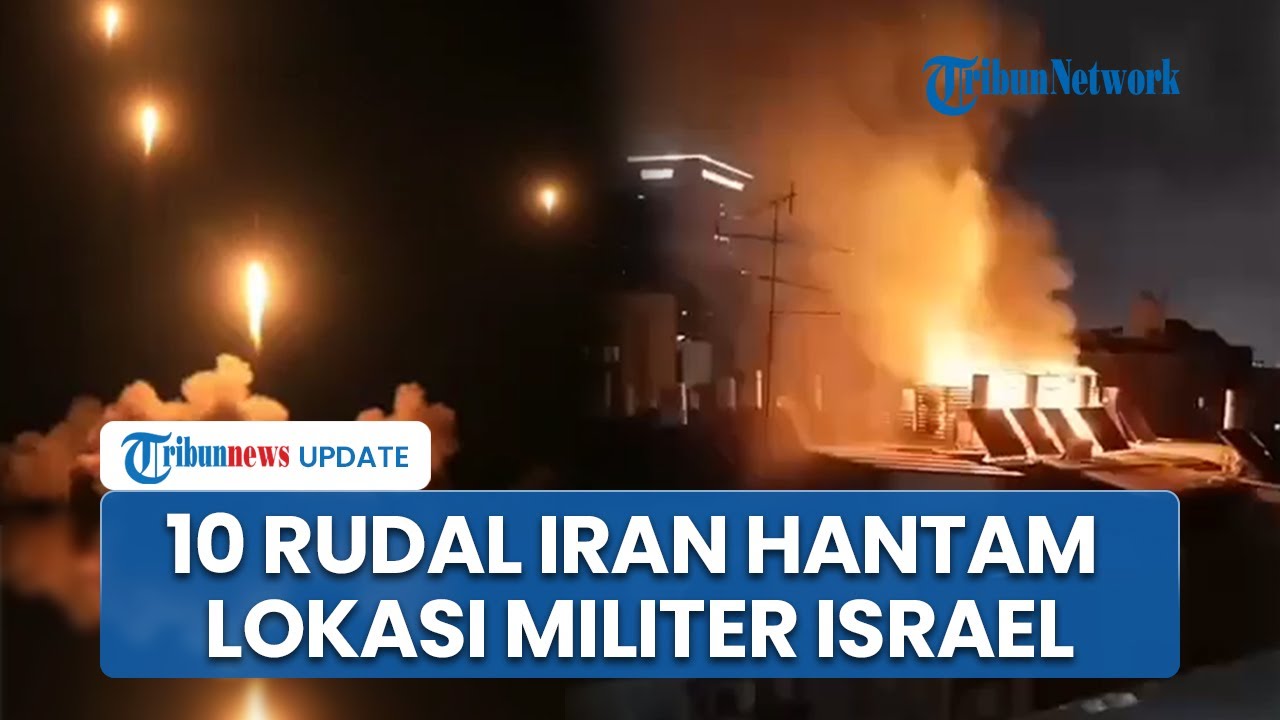 10 Rudal Balistik Iran Hantam Jantung Kota Israel, Lokasi Militer & Logistik Tel Aviv Kacau-balau