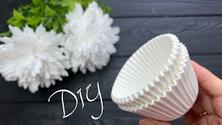Create Gorgeous Paper Flowers with Just Cupcake Liners!