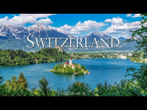 Switzerland 4K Relaxation Film |  From Winter to Spring with Calm Ambient Music