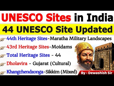 UNESCO World Heritage Sites in India 2025 | World Heritage Sites 2025 | Current Affairs 2025 #gk