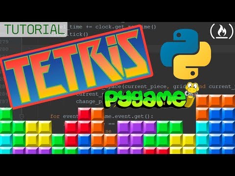 Python and Pygame Tutorial Build Tetris Full GameDev Course