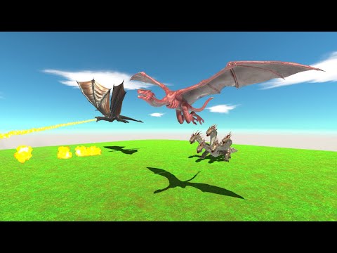 DRAGONS Family Team vs every faction(Similiar price)-Animal Revolt Battle Simulator