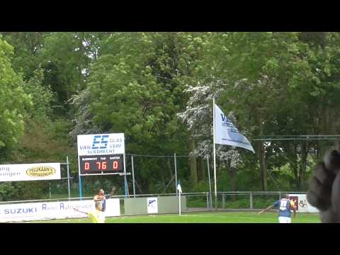 Aart Veldhof maakte enige goal voor Kloetinge tegen Sliedrecht